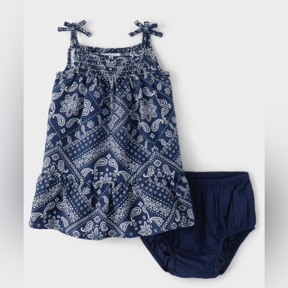 The Children's Place Navy Paisley Dress